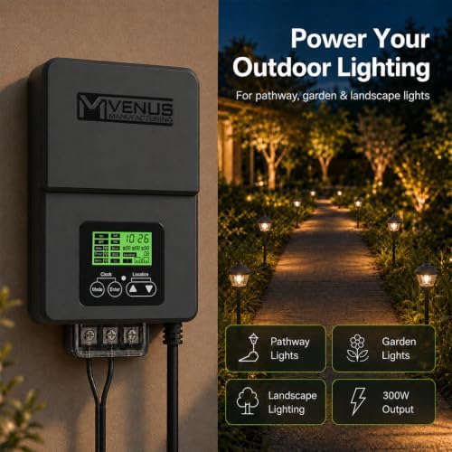 VENUS MANUFACTURING 300W Low Voltage Landscape Transformer 12V-15V - Image 3