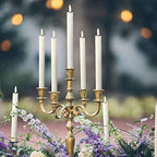 GenSwin Flameless Taper Candles LED Battery Operated Remote Timer White - Image 4