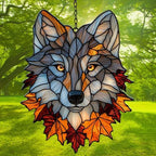 Autumn Wolf Acrylic Suncatcher - Image 3