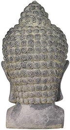 John Timberland Meditating Buddha Head 18 1/2" High Outdoor Statue - Image 5