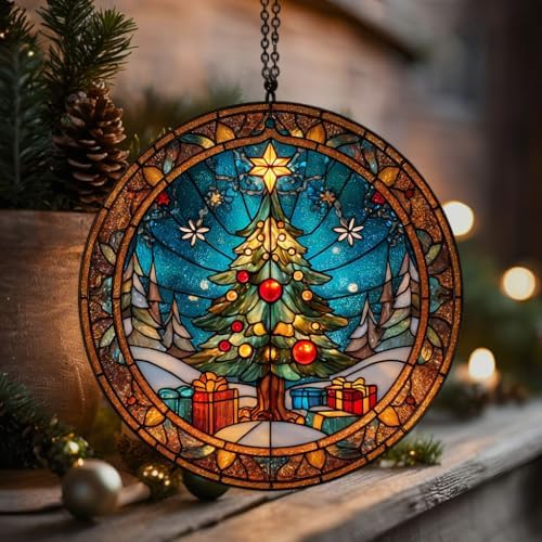 Christmas Tree Presents Acrylic Suncatcher - Image 5