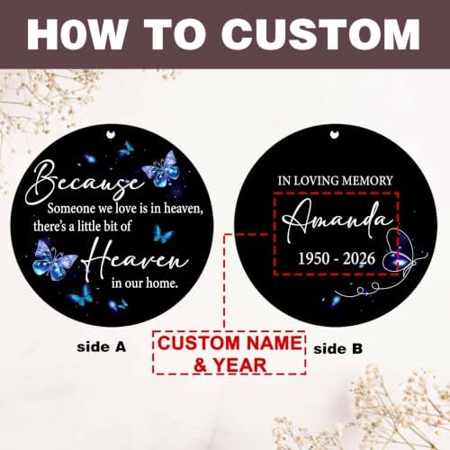 Personalized Butterfly Memorial Wind Chimes for Loss of Mother - Image 5