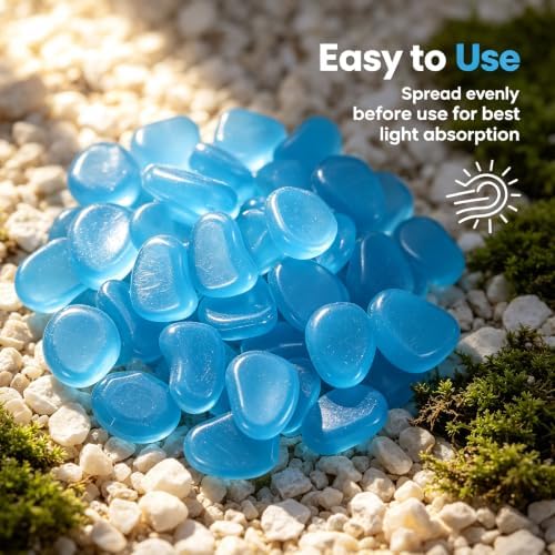 30-Pack Glow in the Dark Rocks, 1.77" Resin Outdoor Garden - Image 4