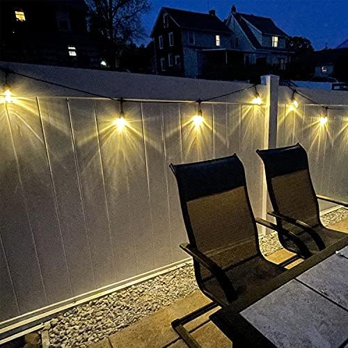 GANA Outdoor String Lights, Patio Lights 96FT Music Flash RGBW Colourful, Safe 12V Low Voltage LED Shatterproof Bulbs Connectable, Heavy Duty Wire IP65 Waterproof Level, for Courtyards Bistro - Image 5