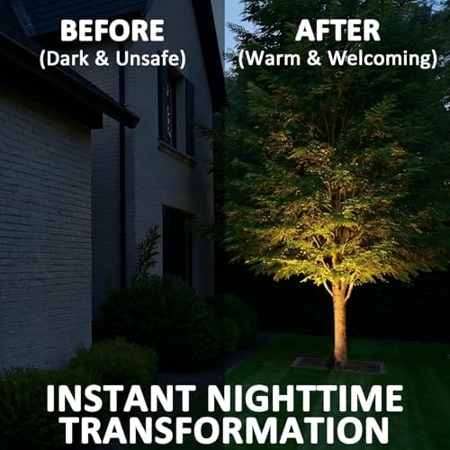 12V AC LED Landscape Spotlights 3W 200LM Brown 8PK - Image 4