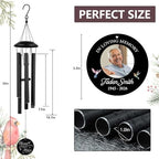 Customized Photo 32" Wind Chimes Memorial Mom Dad Gifts - Image 2