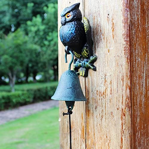 Cast Iron Garden Retro Doorbell Door Bell Manually Shaking Wall Hanging Doorbell Indoor Outdoor Wall Mounted Dinner Bell Outdoor Hanging Decor, Garden Decorative Bell - Image 3