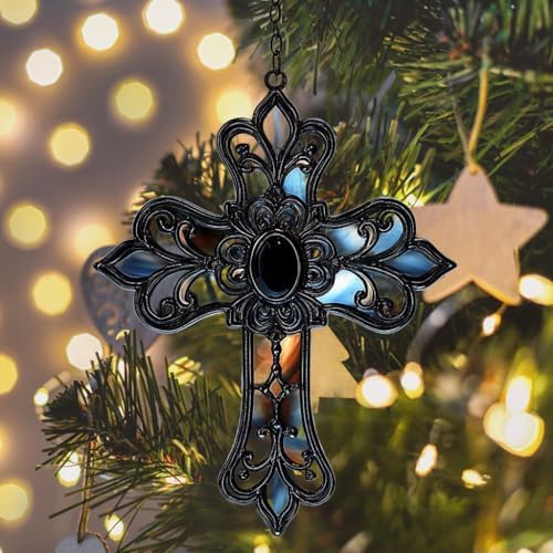 Gothic Cross Acrylic Suncatcher - Image 6