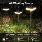 Solar Lights Outdoor Pathway 8 Pack IP65 Waterproof 31" Solar Garden Lights 2 Heights Adjustable Auto On/Off Lasting 12H for Walkway Patio Lawn Path Yard Plants Flower Beds Landscape Decor - Image 5