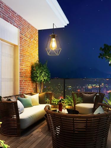intelamp Solar Pendant Lights Indoor Outdoor 4000mAh Hanging Light - Image 5