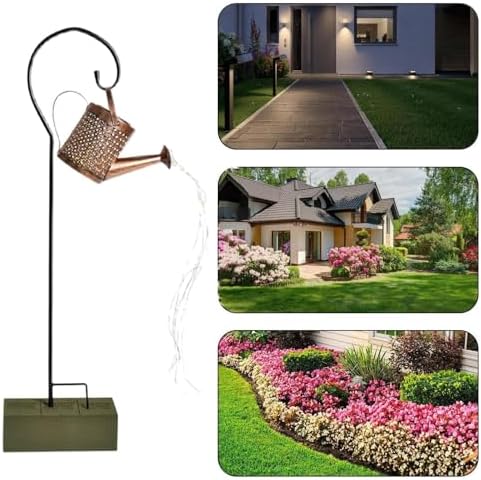 Solar Lanterns Outdoor Waterproof Watering Can Shape Yard Light - Image 4
