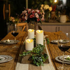 Homemory Flameless Candles with Timer and Remote Control, Battery Operated LED Candles, Realistic Fake Plastic Candles for Wedding, Festival, Home Decor, Waterproof Outdoor, D3”H4”6”8” - Image 3