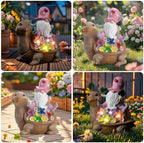 Etlemonde Solar Gnome Turtle Statue Garden Decor - Image 6