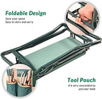 ELEVON Portable Garden Kneeler and Seat Heavy Duty Garden Bench with 2 Large Tool Pouches Prevent Knee & Back Pain Folding Sturdy Gardening Tools Gifts for Gardeners - Image 4