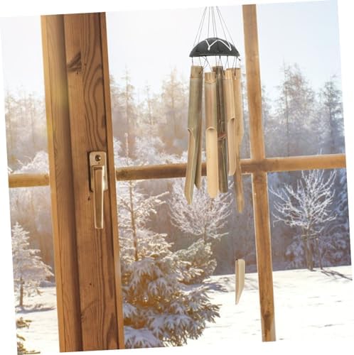 Bamboo Wind Chimes for Outdoors Yard Decor with Melodious Deep Tone - Image 6