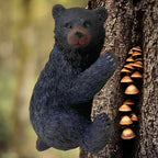 BestGiftEver Resin Black Bear Sculpture - Cub Tree-Mounted Ornament - Image 7