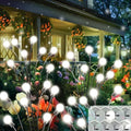 8 Pack Solar Garden Lights, 64 LED Firefly Lights Solar Outdoor Waterproof by BOSSERN