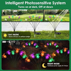 OZS 6Pack 36LED Spider Solar Halloween Decorations Outdoor - Image 5