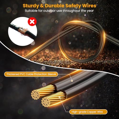 FOOMAN 31FT Solar String Lights Outdoor Waterproof IP65 with USB-Charging - Image 5