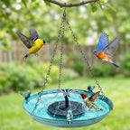 DazSpirit 14.9" Hanging Bird Bath with Solar Fountain for Outdoors by DazSpirit