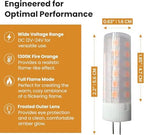 6 Pack - G4 JC 2 Pin Fire Effect Capsule 12 Volt Light Bulb l 12V 1300K Flaming Lamp For Low Voltage Power Supply Landscape Marine Solar Off Grid Decoration Lighting Track Xenon Halogen Replacement - Image 2