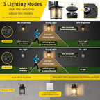 Motion Sensor Outdoor Wall Lights White Dusk to Dawn Light Fixture for House Porch Patio - Image 3