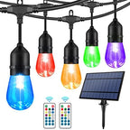 48FT Solar Outdoor RGB String Lights Waterproof Shatterproof by WENFENGOutdoorStringLights