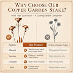 2026 Flamed Copper Three Calla Lilies Garden Stake with Bells, Handmade Metal Flower Rain Catcher Yard Art Decor, Weatherproof Rustic Wind Chime Outdoor Sculpture for Patio Lawn and Pathway Gift - Image 5