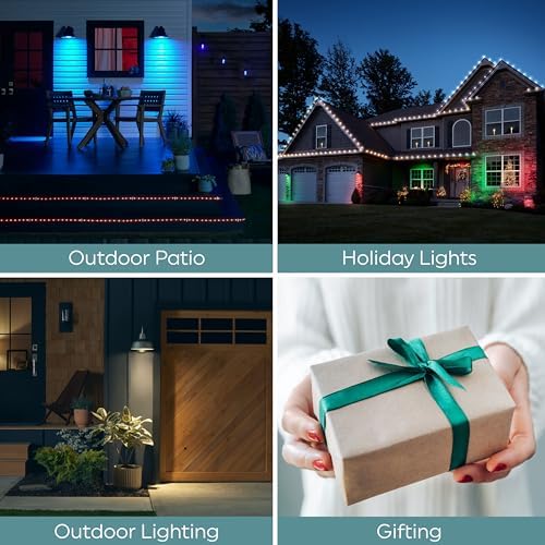GE LED+ Color Changing PAR38 Outdoor LED Light Bulbs with Remote, 15 Watts, Outdoor Rated Floodlight (3 Pack) - Image 4