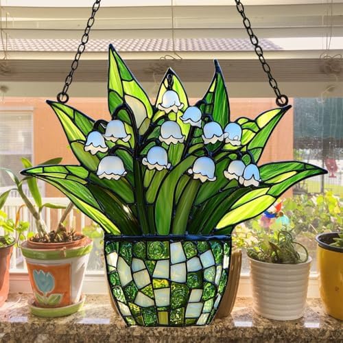Lily of The Valley Acrylic Suncatcher - Image 4