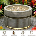 Sunlinua Small Modern Outdoor Water Fountain with Quiet Pump - Image 4