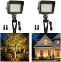 Gardenreet 12W Low Voltage Landscape Flood Lights, 12V LED Outdoor Wall Wash Lights 1200LM Each, 2700K Warm White IP65 Aluminum Floodlights, Angle Adjustable Wide Beam for Trees, Signs, 2 Pack by Gardenreet