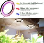 6.3" Ceiling Indoor Grow Lights for Plants Full Spectrum 4-Pack in 1 - Image 5