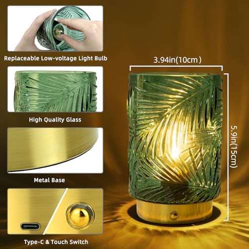 Rechargeable Table Lamp Small, Cordless Lamp, Battery Operated Lamps - Image 3