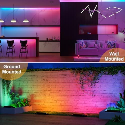 50W 2.4G Remote Control RGB Wall Washer Light, RGB Light bar with Remote Control & APP Control, for Birthday Party, Garden Lighting, Wall Display, Hotel, Building, Commercial Lighting - Image 5