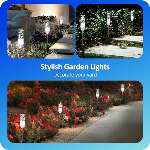 Pathway Lights Outdoor,12V Low Voltage Landscape Lighting, 6 Pack 570 Lumen Bright LED Path Lights, IP65 Waterproof Extendable Garden Lights for Yard Walkway Patio Lawn, 6000K - Image 2