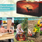 Deer Garden Tool Bag Organizer Heavy Duty Wildlife Deer Gardening Tote Bag with 10 Pockets for Women Men Gardening Gifts - Image 7
