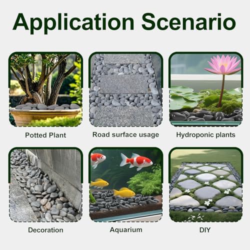 40 lbs Rocks for Outdoor Landscaping, 2-3" Decorative Planter Rocks - Image 4