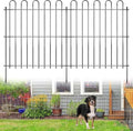 25 Panels Decorative Garden Fence, 50ft X 32in Rustproof Metal Animal Barrier Fence, No Dig Fence Garden Fence, Arched Flower Bed Edging Ornamental Wire Border Fencing for Outdoor Yard, Patio Decor by CHTSJQW