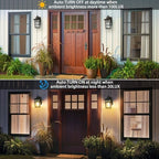 Porch Light with GFCI Outlet, 2 Pack Dusk to Dawn Outdoor Wall Lights - Image 4