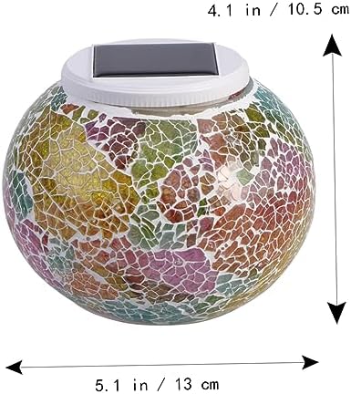 TOYANDONA Solar-Powered Glass Ball LED Garden Lights Waterproof Outdoor Solar Light Balls for Patio Lawn and Garden Decoration - Image 2