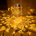 ANYTALK Butterfly Solar Lantern Lights, Outdoor Lanterns Garden Decor, Hanging Solar Lantern for Backyard Porch Patio Table Yard Balcony Lawn Pathway, Gifts for Women Grandma Mom - Image 2