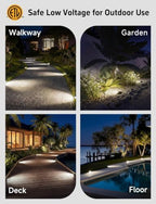 Gardenreet Outdoor Well Lights Low Voltage - Solid Brass 12V All Weather Ip65 Inground Lighting, LED Fixture, Antique Bronze for House Garden Path with 4000K Neutral White MR16 Bulb - Image 6