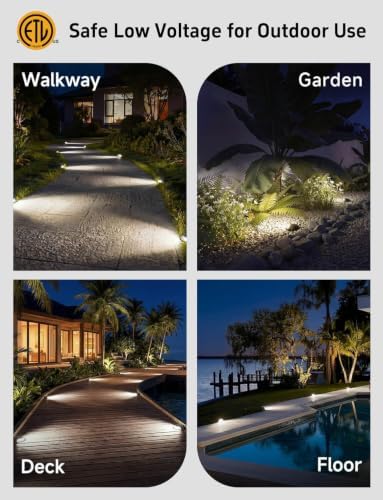 Gardenreet Outdoor Well Lights Low Voltage - Solid Brass 12V All Weather Ip65 Inground Lighting, LED Fixture, Antique Bronze for House Garden Path with 4000K Neutral White MR16 Bulb - Image 6