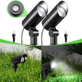 30W Flag Spot Lights Outdoor 120V Dusk to Dawn,5000K Cool White LED Landscape light Plug in with Photocell Sensor Bright Flag Pole Light for Yard Tree Garden Landscape Lighting with 6FT Cord (2) by EAGLOD