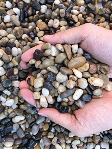 Voulosimi 18 LBS River Rock Stones, Natural Decorative Polished Mixed Pebbles Gravel,Outdoor Decorative Stones for Plant Aquariums, Landscaping, Vase Fillers - Image 5