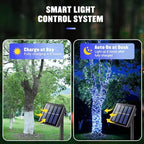 JMEXSUSS 2 Pack Solar Christmas Lights, Total 400 LED 151FT, White and Blue - Image 3
