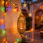 ordinarYone Moroccans Iron Candle Holders Hanging Candle Lamp With Intricate Cutout Design For Romantics Home Decors and Outdoor Use - Image 4