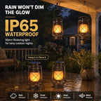 Marlrin Solar Lanterns Outdoor Waterproof 2 Pack LED Flickering Light - Image 3