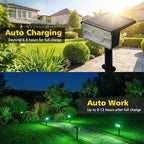 T-SUN Green Solar Spot Lights Outdoor Waterproof, 4 Pack - Image 3